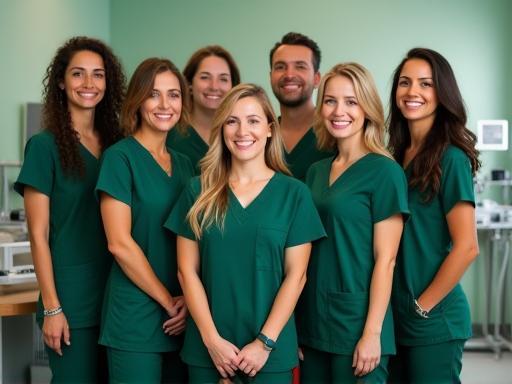NobleVet Care veterinary team smiling together
