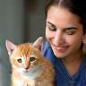 Amrita with Milo the kitten
